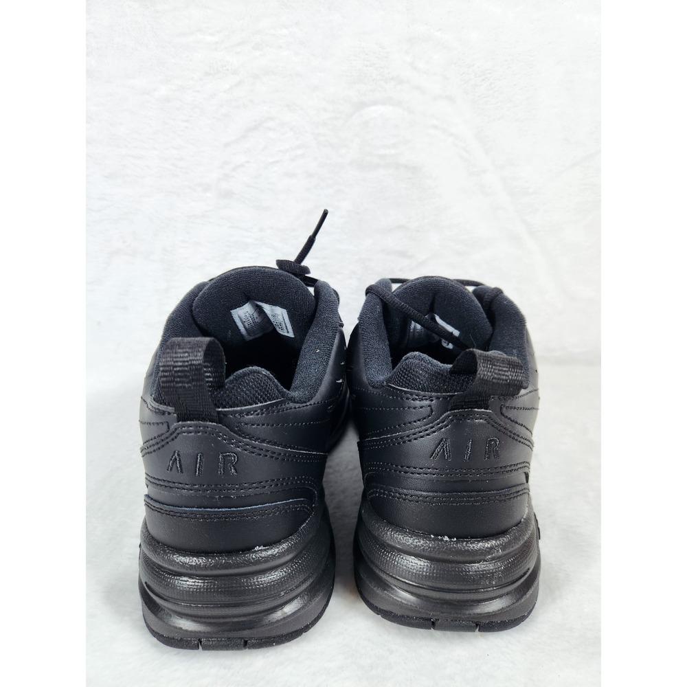 Nike Air Monarch IV Mens Size 9.5 Black Leather Athletic Shoes 415445 001 - Picture 5 of 11